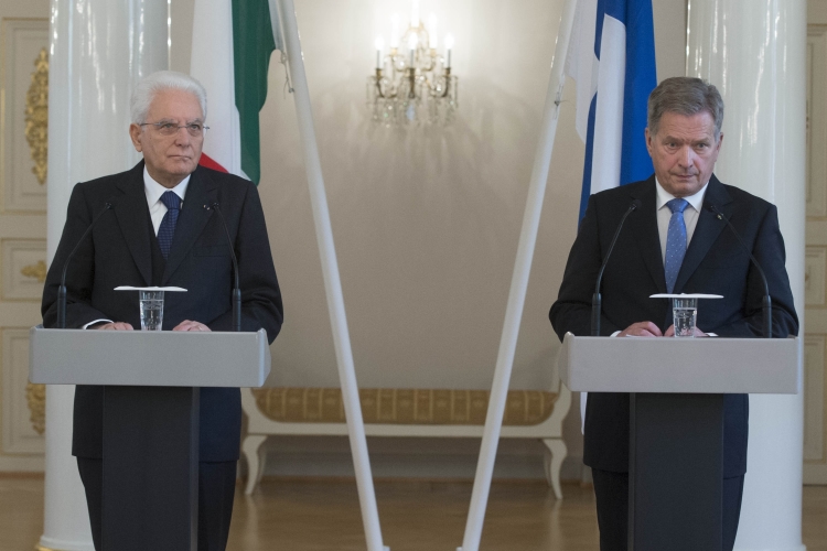Il Presidente Sergio Mattarella e il Presidente della Repubblica di Finlandia