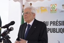 Mattarella alla presentazione delle attività della stazione ENI