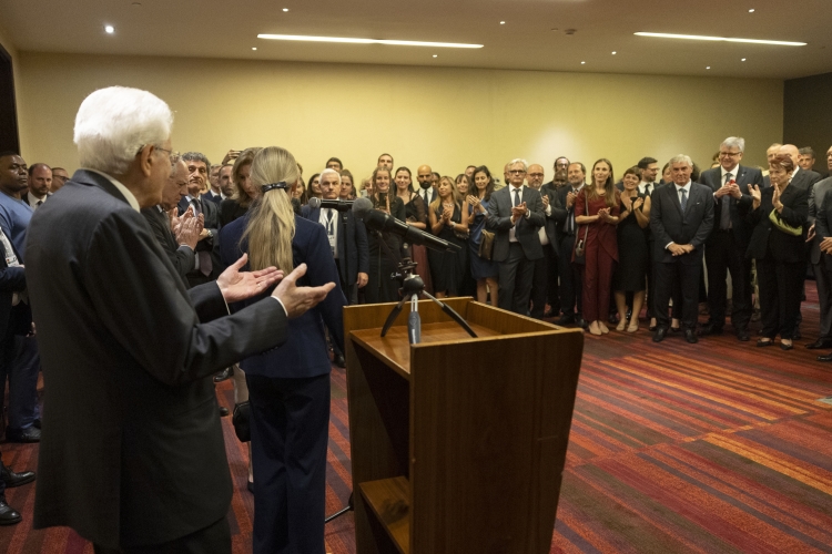 Il Presidente della Repubblica Sergio Mattarella incontra una rappresentanza della collettività italiana nella Repubblica del Ghana
