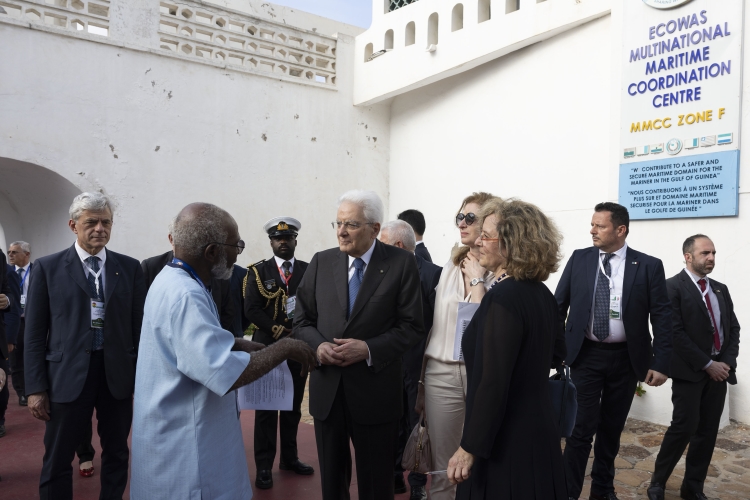 Il Presidente della Repubblica Sergio Mattarella e la Sig.ra Laura al Castello di Christiansborg
