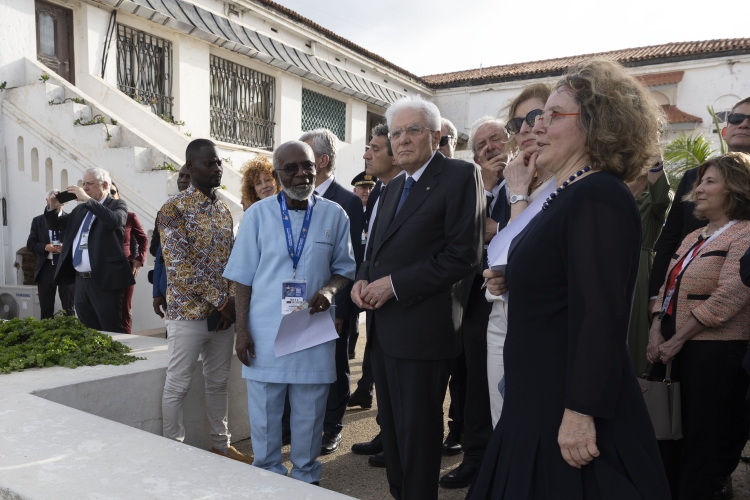 Il Presidente della Repubblica Sergio Mattarella e la Sig.ra Laura al Castello di Christiansborg
