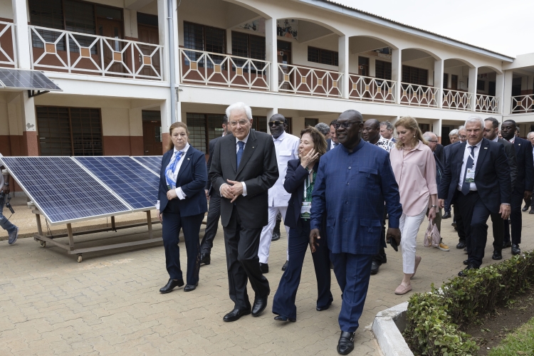 Il Presidente della Repubblica Sergio Mattarella al Centro di Formazione Don Bosco Ashaiman
