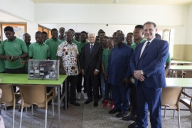 Il Presidente della Repubblica Sergio Mattarella al Centro di Formazione Don Bosco Ashaiman
