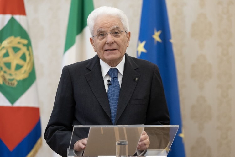 Il Presidente della Repubblica, Sergio Mattarella, in video collegamento dal Quirinale all’inaugurazione della 61ª edizione di Bologna Children’s Book Fair
