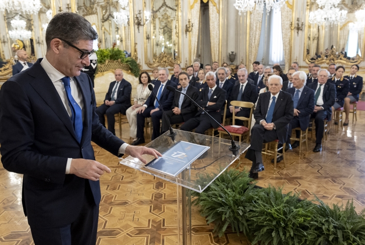 Il Prefetto Vittorio Pisani, Capo della Polizia e Direttore generale della pubblica sicurezza, rivolge il suo indirizzo di saluto in occasione dell'incontro con il Presidente Sergio Mattarella