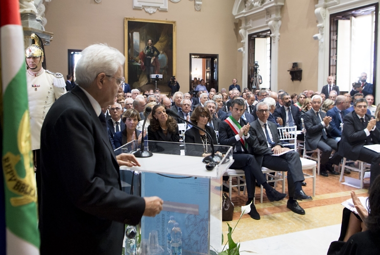 Il Presidente Sergio Mattarella alla cerimonia di inaugurazione dell’Università degli Studi di Cagliari