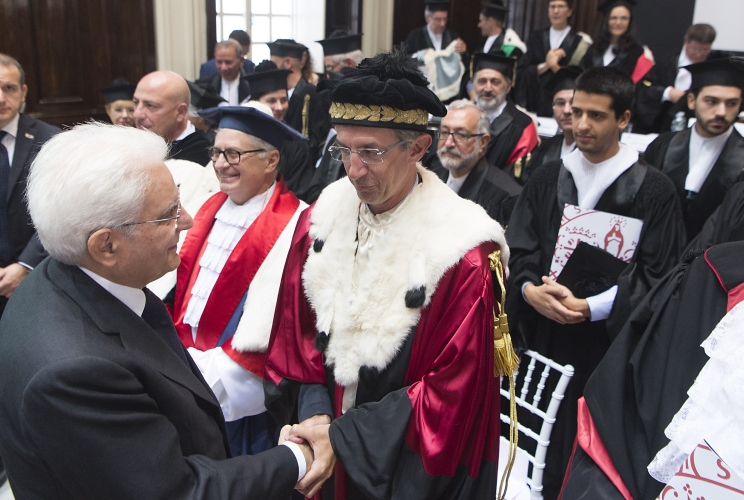 Il Presidente Sergio Mattarella alla cerimonia di inaugurazione dell’Università degli Studi di Cagliari