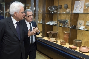 Il Presidente Sergio Mattarella visita il Museo Archeologico Nazionale