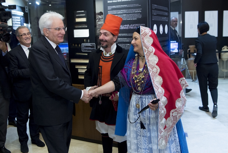 Il Presidente Sergio Mattarella visita il Museo Archeologico Nazionale