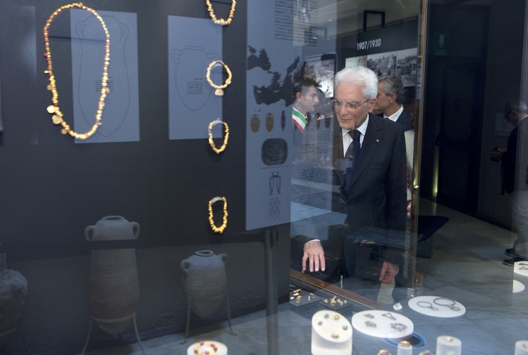 Il Presidente Sergio Mattarella visita il Museo Archeologico Nazionale