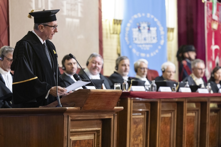 Borut Pahor, Presidente emerito della Repubblica di Slovenia,in occasione della cerimonia di conferimento della Laurea magistrale Honoris causa in Giurisprudenza
