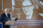Intervento del Presidente della Repubblica alla cerimonia per l’intitolazione a Vittorio Bachelet della sede del Consiglio Superiore della Magistratura