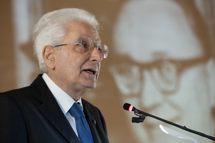 Il Presidente della Repubblica Sergio Mattarella in occasione della cerimonia per l’intitolazione a Vittorio Bachelet della sede del Consiglio Superiore della Magistratura
