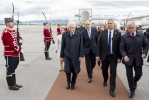 Mattarella arriva all’aeroporto di Sofia
