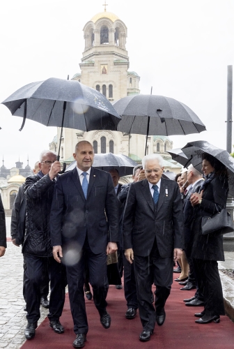 Il Presidente della Repubblica Sergio Mattarella con il Presidente della Repubblica di Bulgaria, Rumen Radev
