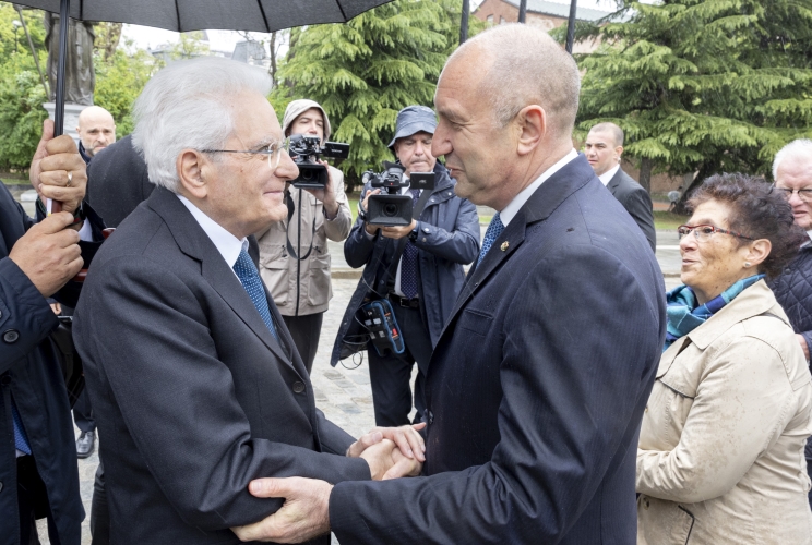 Il Presidente della Repubblica Sergio Mattarella con il Presidente della Repubblica di Bulgaria, Rumen Radev