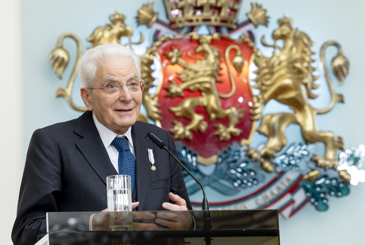 Il Presidente della Repubblica Sergio Mattarella Rumen Radev, nel corso delle dichiarazioni alla stampa