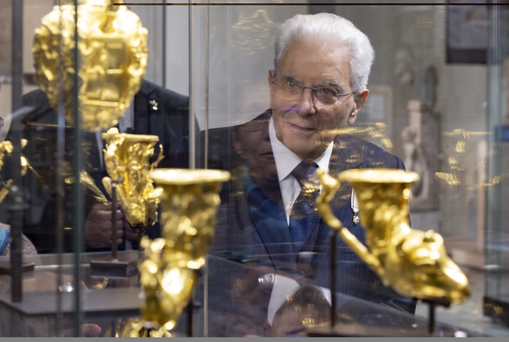 Il Presidente della Repubblica Sergio Mattarella visita il Museo di Storia Nazionale