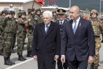 Il Presidente Mattarella e il Presidente Radev visitano la base militare di Novo Selo