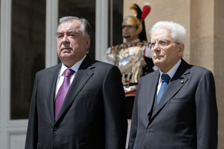 Il Presidente della Repubblica Sergio Mattarella con Emomalī Rahmon,Presidente della Repubblica del Tagikistan,in Visita Ufficiale

