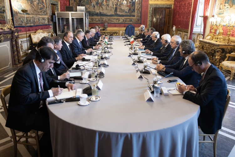 Il Presidente della Repubblica Sergio Mattarella con Emomalī Rahmon,Presidente della Repubblica del Tagikistan,in Visita Ufficiale
