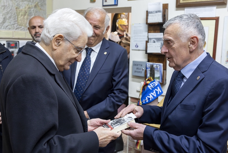 Il Presidente della Repubblica Sergio Mattarella a Civitella in Val di Chiana in occasione del 79° anniversario di Liberazione