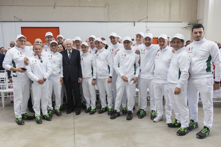 Il Presidente della Repubblica Sergio Mattarella in occasione della celebrazione della Festa del Lavoro
