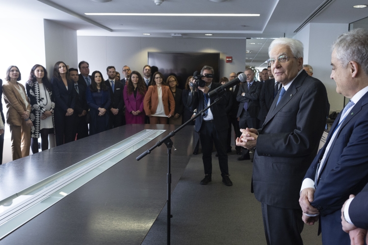 Il Presidente della Repubblica Sergio Mattarella incontra il personale della Rappresentanza Permanente d’Italia presso le Nazioni Unite
