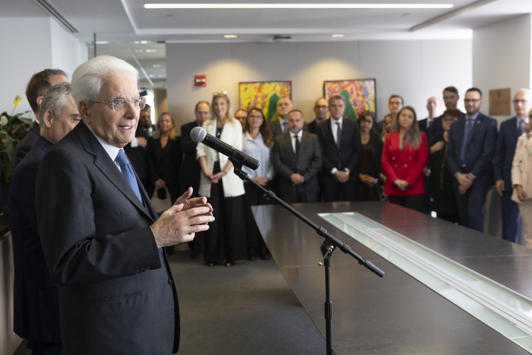 Il Presidente della Repubblica Sergio Mattarella incontra il personale della Rappresentanza Permanente d’Italia presso le Nazioni Unite
