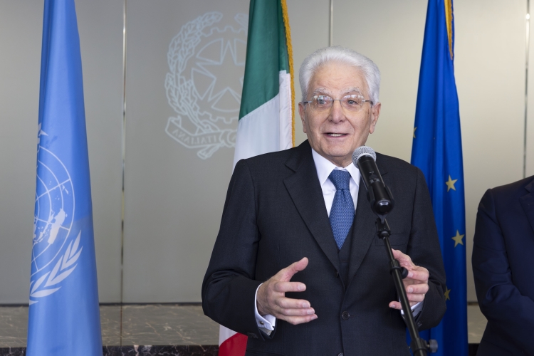 Il Presidente della Repubblica Sergio Mattarella incontra una rappresentanza di funzionari italiani delle Nazioni Unite
