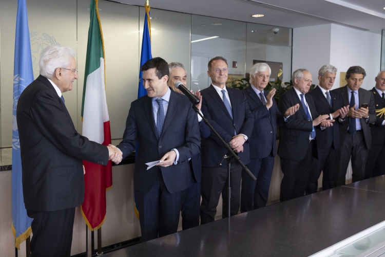 Il Presidente della Repubblica Sergio Mattarella incontra una rappresentanza di funzionari italiani delle Nazioni Unite
