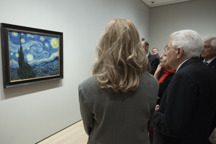 Il Presidente della Repubblica Sergio Mattarella visita il Museo di Arte Moderna – Moma