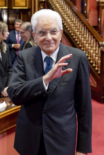 Il Presidente Sergio Mattarella in occasione della cerimonia di celebrazione del Giorno della Memoria dedicato alle vittime del terrorismo