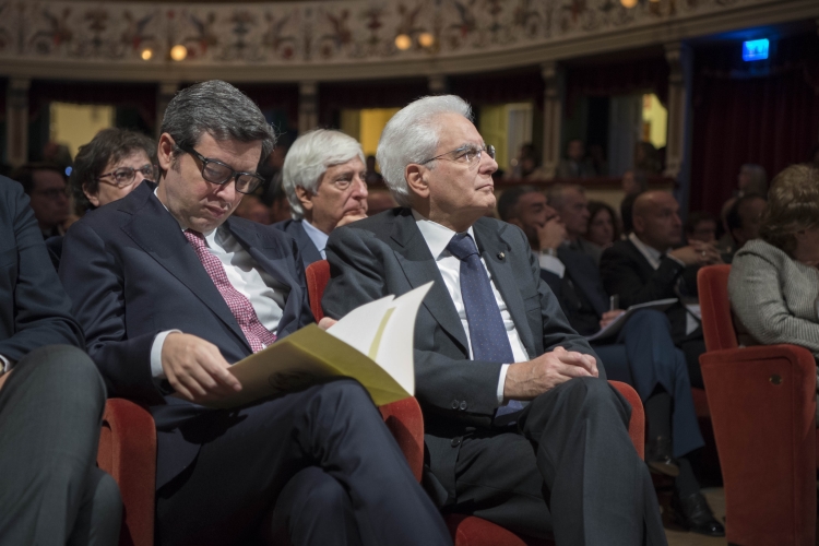 Mattarella e il Ministro della Giustizia Andrea Orlando 