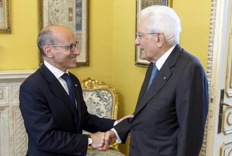 Il Presidente Sergio Mattarella accoglie Giuseppe Busia, Presidente dell’Autorità Nazionale Anticorruzione
