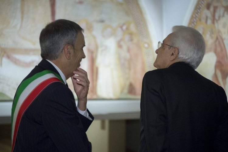 Il Presidente della Repubblica Sergio Mattarella visita la Mostra 