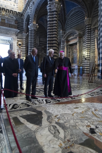Il Presidente della Repubblica Sergio Mattarella visita il Duomo 