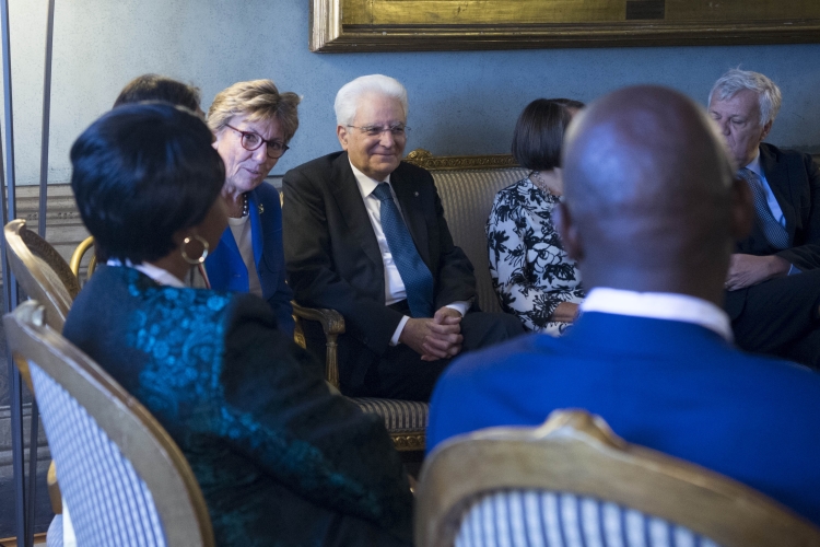 Il Presidente Sergio Mattarella cerimonia di chiusura del Summit 