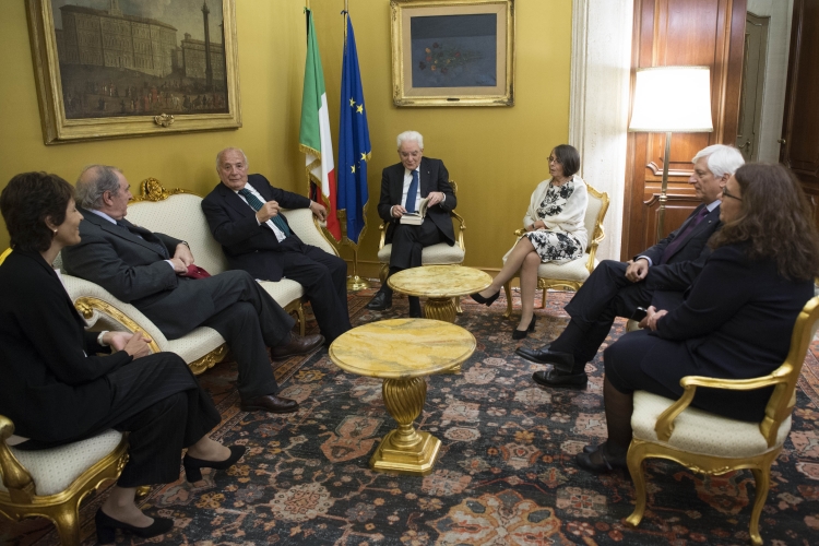 Il Presidente Sergio Mattarella in occasione della cerimonia commemorativa di Leopoldo Franchetti