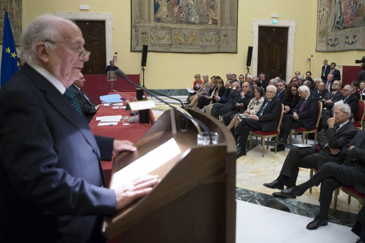 Il Presidente Sergio Mattarella in occasione della cerimonia commemorativa di Leopoldo Franchetti 