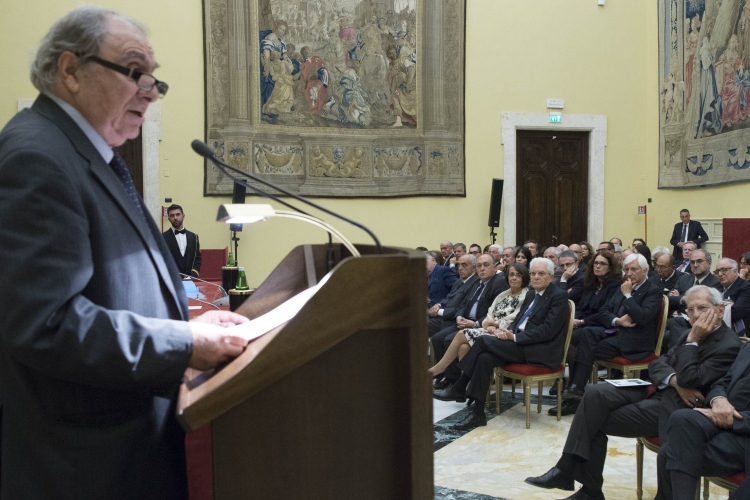 Il Presidente Sergio Mattarella alla cerimonia commemorativa di Leopoldo Franchetti 