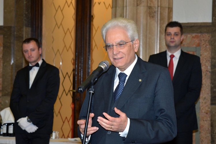 Il Presidente Sergio Mattarella in occasione del Pranzo ufficiale 