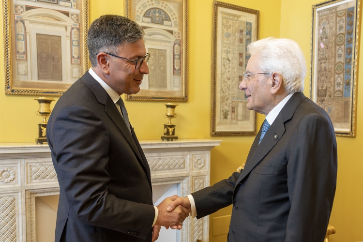 Il Presidente della Repubblica Sergio Mattarella incontra Dario Costantini, Presidente della Confederazione Nazionale dell'Artigianato
