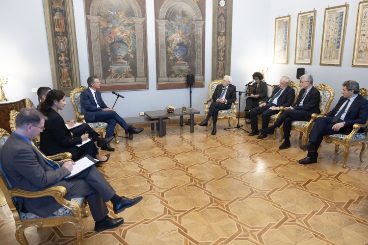 Il Presidente della Repubblica, Sergio Mattarella, incontra Gavin Christopher Newsom, Governatore della California
