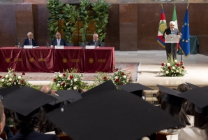 Il Presidente Sergio Mattarella nel corso  della XI edizione della Giornata del Laureato: premiazione Laureati Eccellenti
