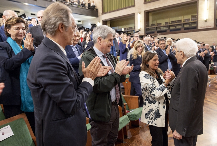 Il Presidente Sergio Mattarella al termine della XI edizione della Giornata del Laureato: premiazione Laureati Eccellenti
