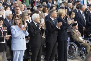 Il Presidente della Repubblica Sergio Mattarella con Andrzej Duda, Presidente della Repubblica di Polonia, in occasione del 80° anniversario della battaglia di Montecassino
