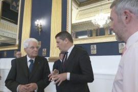 Mattarella visita il Castello