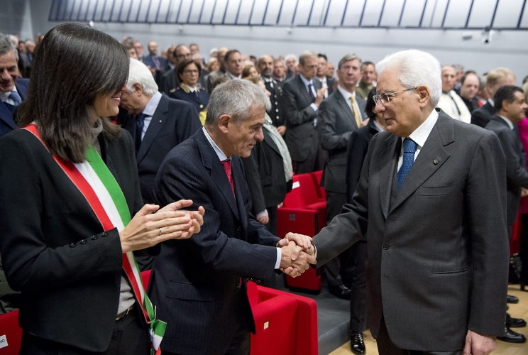Il Presidente Sergio Mattarella con il Presidente della Regione Piemonte, Sergio Chiamparino 