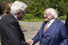 Il Presidente Mattarella cerimonia di inaugurazione del Parco Italia 